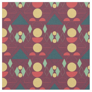 Mod Fuchsia Geometric Stoff
