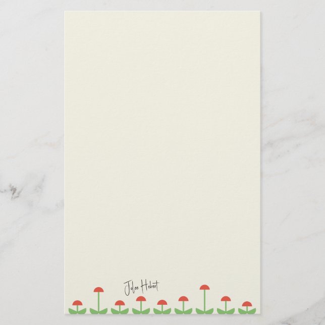 Mod Garden Briefpapier (Vorderseite)