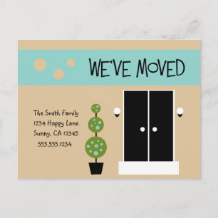 Mod - gerade bewegte Mitteilung Ankündigungspostkarte