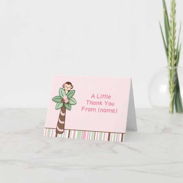 Mod Girl Monkey Vielen Dank, dass Sie sich Karten  (Vorderseite)