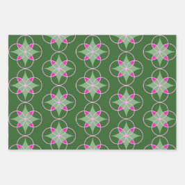 Mod-Grafik-Urlaubstrio-Geschenkpackung Geschenkpapier Set