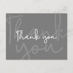 Mod Gray Couple Baby Dusche Geschlecht Neutral Ankündigungspostkarte