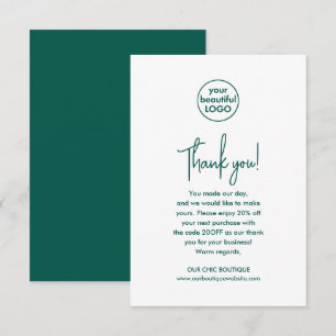 Mod Green Kundenbewertungsgeschäft Vielen Dank Dankeskarte