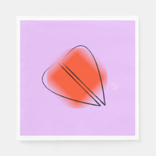 Mod Heart Luncheon Paper Napkin Serviette