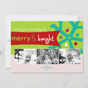 Mod Holiday Foto Card Feiertagskarte