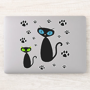 Mod-Katzen-Aufkleber Aufkleber