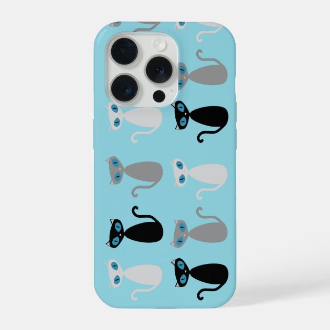 Mod Katzen Handytasche iPhone Hülle (Rückseite)