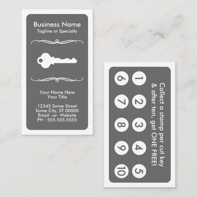 Mod KEY-Treuekarte Treuekarte (Vorne/Hinten)