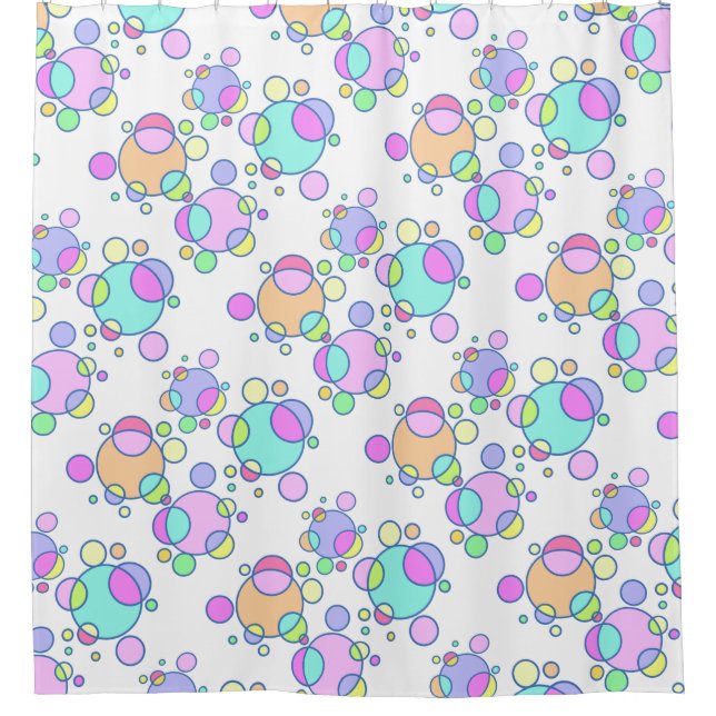 Mod Kosmischer Duschvorhang (Vorderseite)