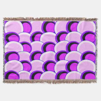 Mod Kreise Rosa und Lila Decke