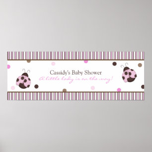 Mod Ladybug Baby Showbanner Poster