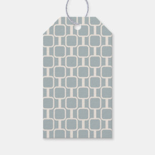 Mod Links Retro Modernes geometrisches Muster Geschenkanhänger