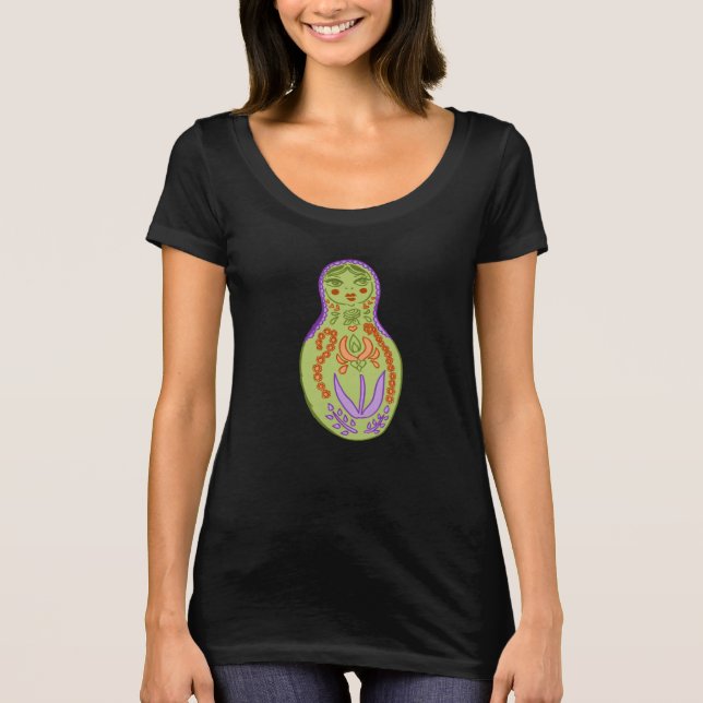 Mod Matryoshka Doll Graphic T-Shirt (Vorderseite)