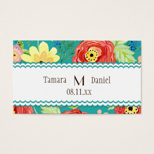 Mod Modern Floral Ranunculus Leaf Rose Bracket (Vorderseite)