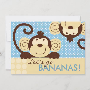 Mod Monkey Birthday Einladung