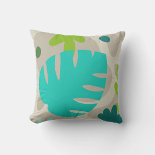 Mod Monstera Abstrakt Leaf Hawaiian Tropical - Coo Kissen