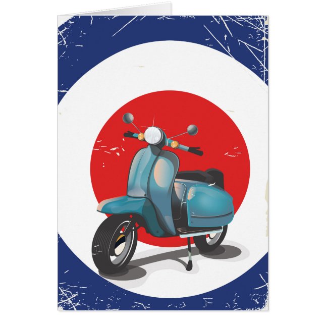 Mod Motorbike Vintage Poster (Vorne)