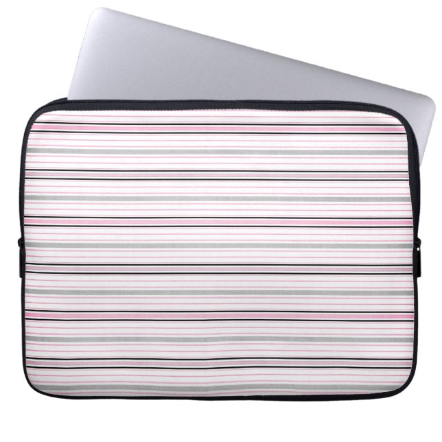 Mod-mutige rosa schwarze laptopschutzhülle (Vorderseite)