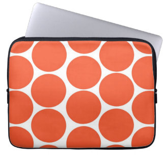 MOD-ORANGE POLKA-PUNKT-MUSTER LAPTOPSCHUTZHÜLLE