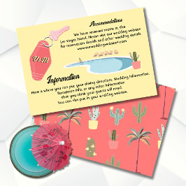 Mod Palm Springs Unterkunftskarte Einladung