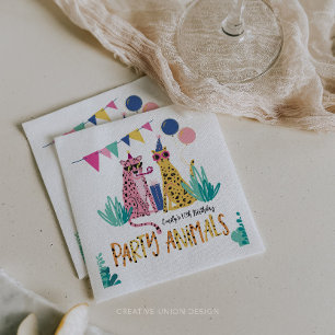 Mod Party Animals Kindergeburtstagsparty Serviette