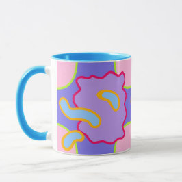 Mod Pastelblasen und Blobs Tasse