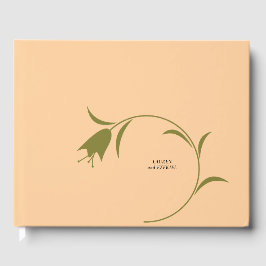 MOD PEACH & OLIVE TULIP WEDD GÄSTEBUCH