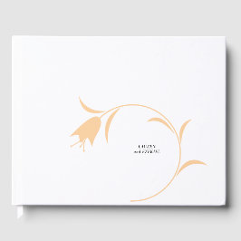 MOD PEACH TULIP WEDDING GÄSTEBUCH