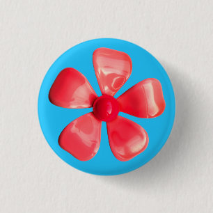 MOD PINK Blume Button - Bouquet Spring Summer Gard