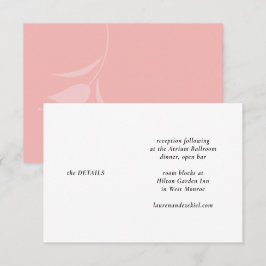 MOD PINK TULIP WEDDING BEGLEITKARTE