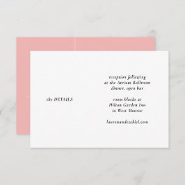 MOD PINK TULIP WEDDING BEGLEITKARTE