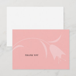 MOD PINK TULIP WEDDING DANKESKARTE