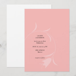 MOD PINK TULIP WEDDING EINLADUNG