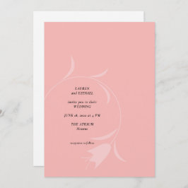MOD PINK TULIP WEDDING EINLADUNG