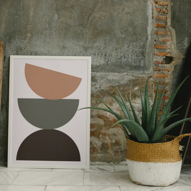 Mod Pod, Earth Tone Wall Art Poster (Von Creator hochgeladen)