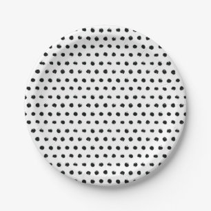 Mod Polka Dot Pattern Pappteller