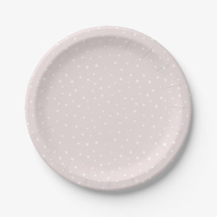 Mod Polka-Dots-Musterpapierplatte für Schwarz und Pappteller