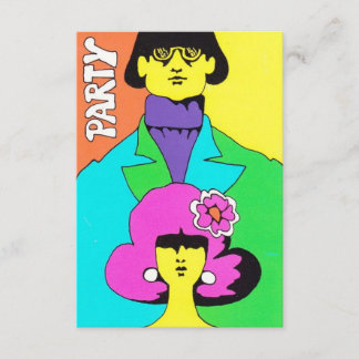Mod Psychedelic Party-Einladung anpassbar Einladung