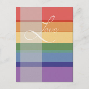 Mod Rainbow Liebe Postkarte