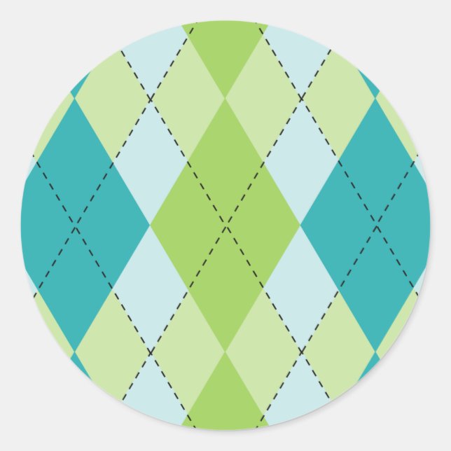 Mod-Raute-Stickers Runder Aufkleber (Vorderseite)