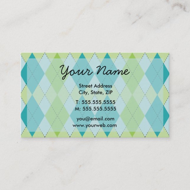 Mod-Rauten-Visitenkarten Visitenkarte (Vorderseite)