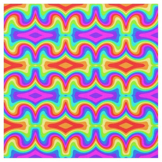 Mod Regenbogen 2 Stoff (Nahaufnahme)