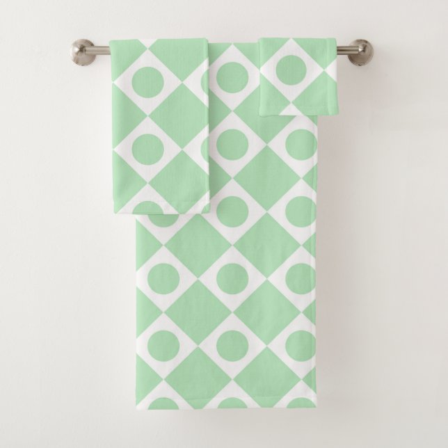 Mod Retro 60er Mint Badhandtuch Set (Insitu)
