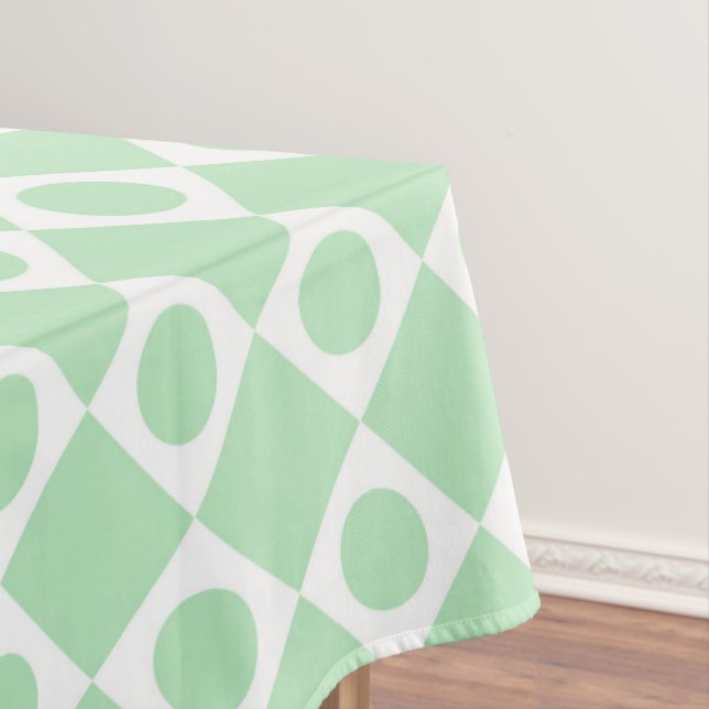 Mod Retro 60er Mint Tischdecke (Beispiel)