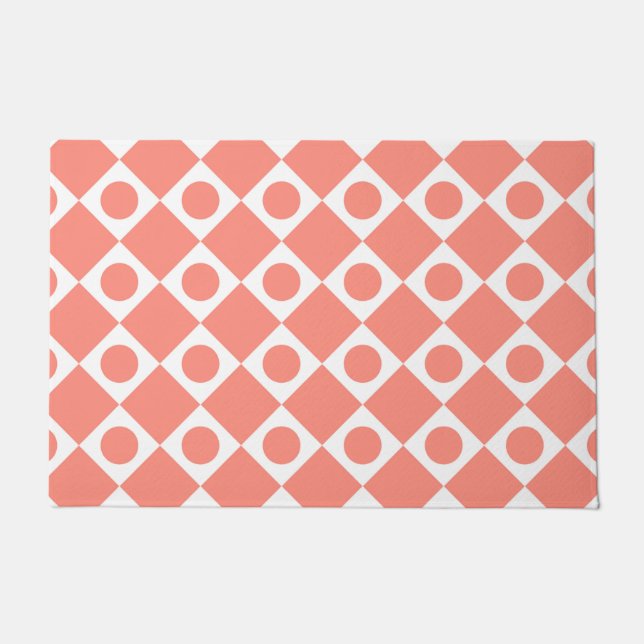 Mod Retro 60's Cantaloupe Doormat Fußmatte (Vorderseite)