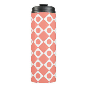 Mod Retro 60's Cantaloupe Thermal Tumbler Thermosbecher