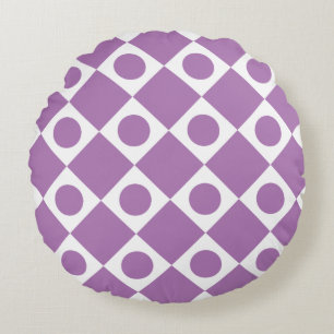 Mod Retro 60's Custom Color Round Pillow Rundes Kissen