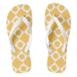 Mod Retro 60's Mustard Flip Flops