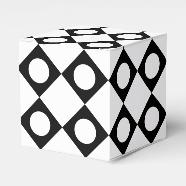 Mod Retro 60's White Geschenkschachtel (Vorderseite)
