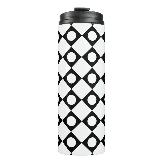 Mod Retro 60's White Thermosbecher (Vorderseite)